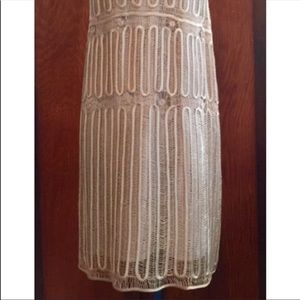 Dresses | 199s Does 1920s Opulent Nude Silk Crochet Dress | Poshmark